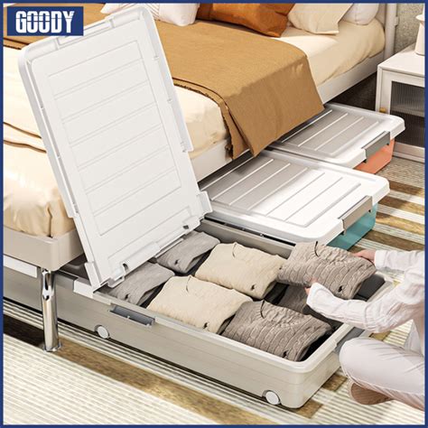 40in long steel storage box underbed|5 inch under bed storage.